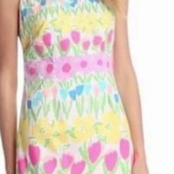 Lilly Pulitzer Girls Floral Line Dance Shift Dress - Picture 6 of 7